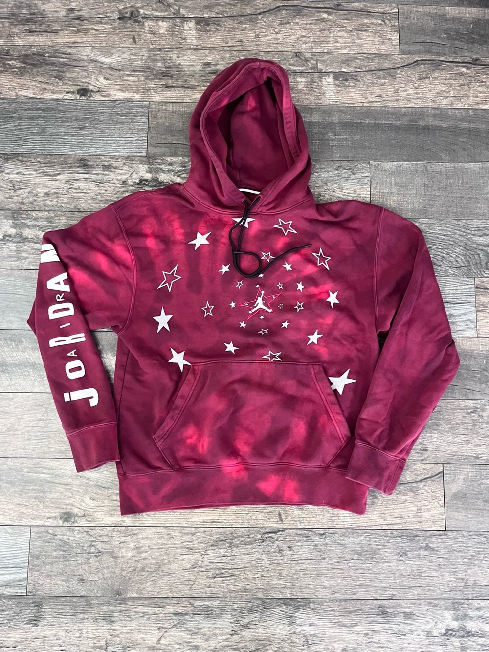 Jordan Men's Legacy AJ6 Graphic Fleece Hoodie Gym Red Star Medium